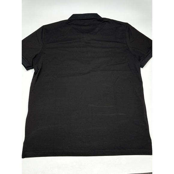 Versace Black Polo Shirt Gold Medusa Zipper Short Sleeve Menswear Large - Picture 7 of 8